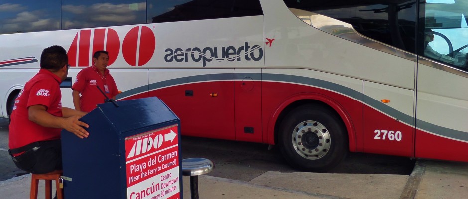 ADO bus from Cancun Airport to Playa del Carmen