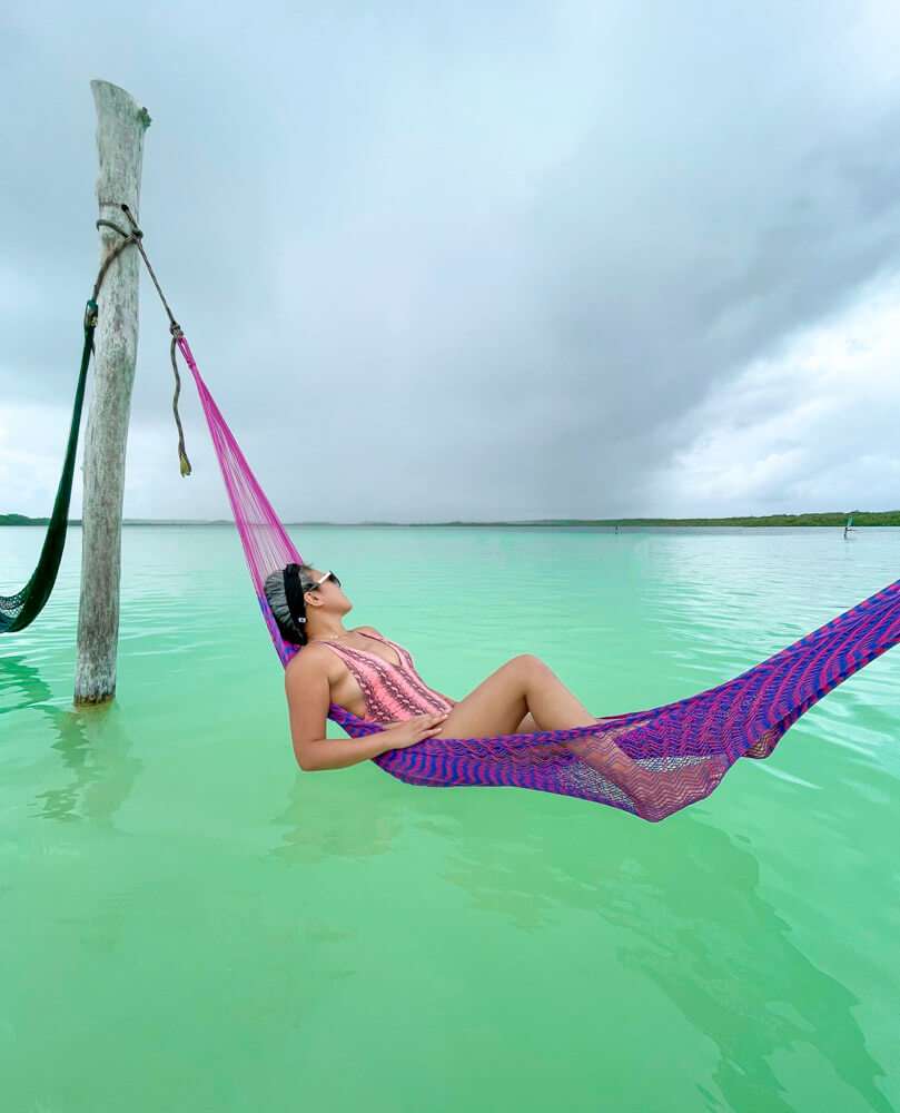 Hammock at the Kaan Luum Lagoon Tulum