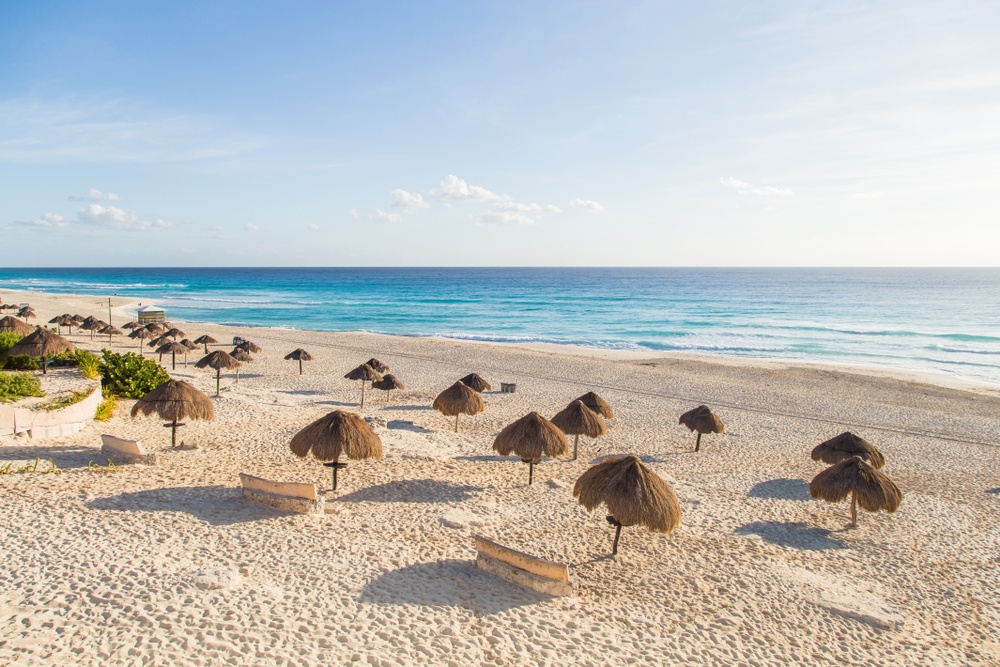 Playa Delfines in Cancun or Dolphins beach