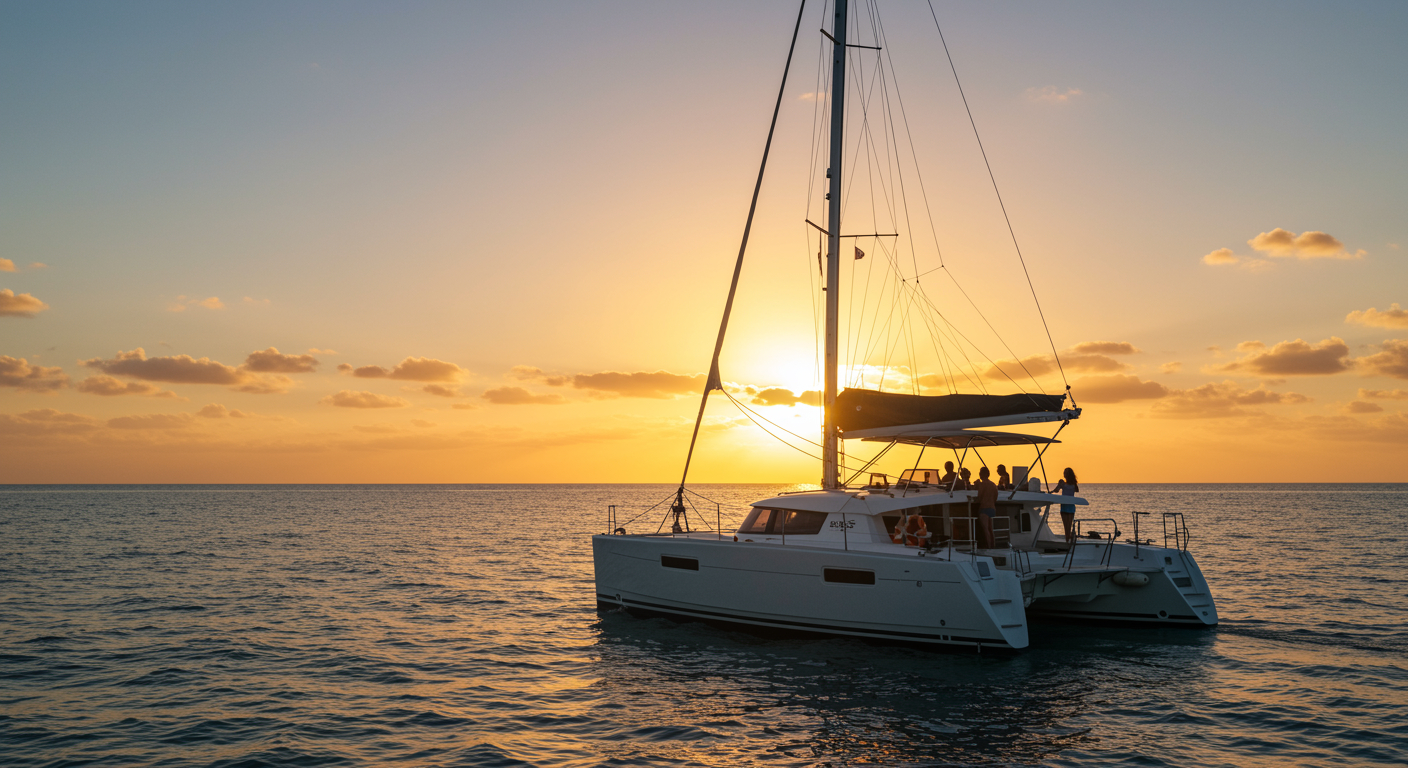 Private Catamaran Sunsets in Cancun