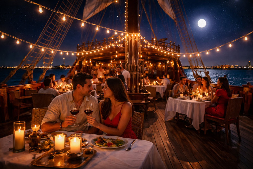 Dining Under the Stars on a Spanish Galleon Dining Under the Stars on a Spanish Galleon