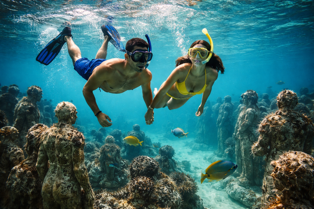 Snorkeling in the Underwater Museum Snorkeling in the Underwater Museum