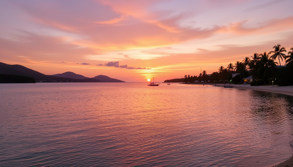 The Nichupté Lagoon at Sunset