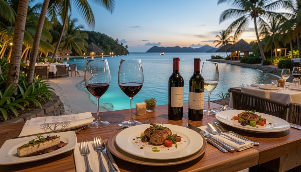 The evening: Lights, dinner, and the perfect close