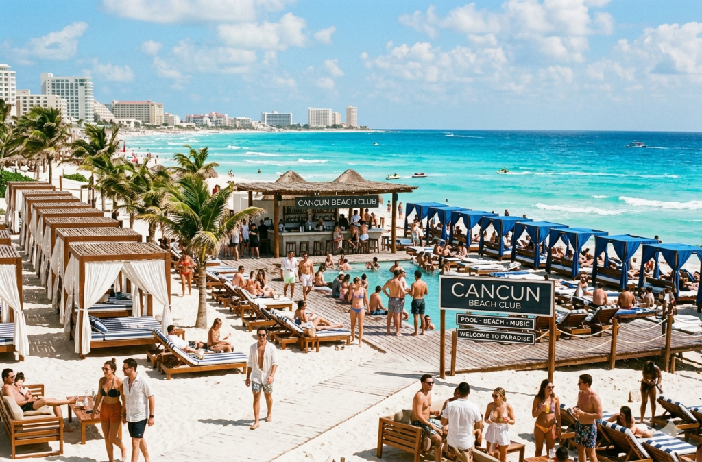 Trendy Beach Clubs in the Hotel Zone Trendy Beach Clubs in the Hotel Zone