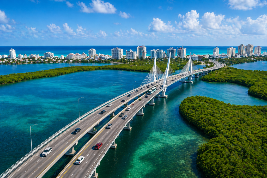 The Nichupté Vehicular Bridge