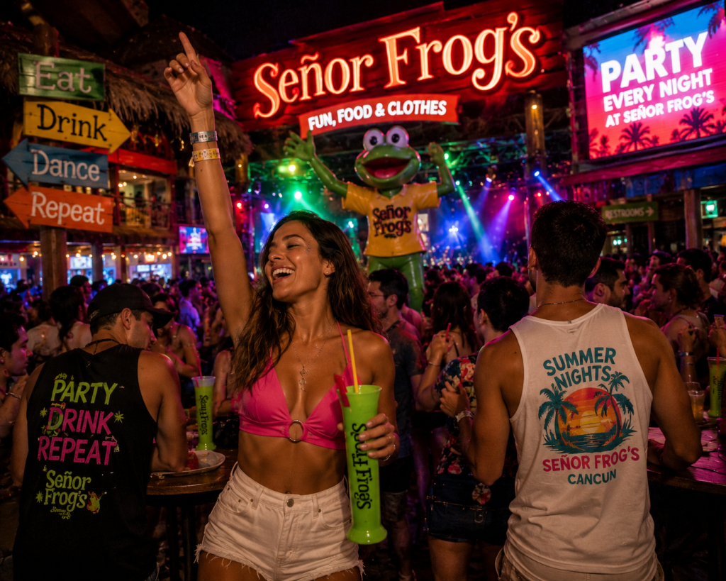 It is an excellent time to visit places like Señor Frog’s