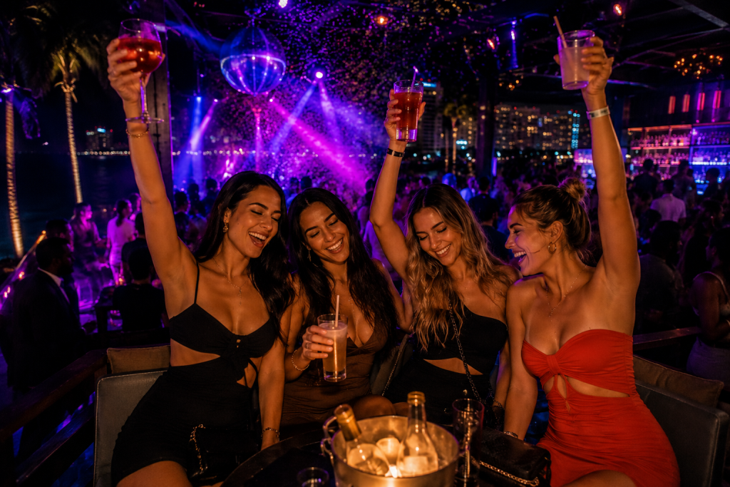 Almost every bar and club in the area has a "Ladies Night" or specific promotion nights
