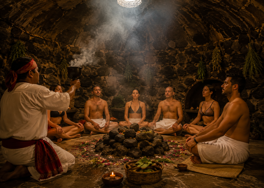 The sacred practice of the temazcal.