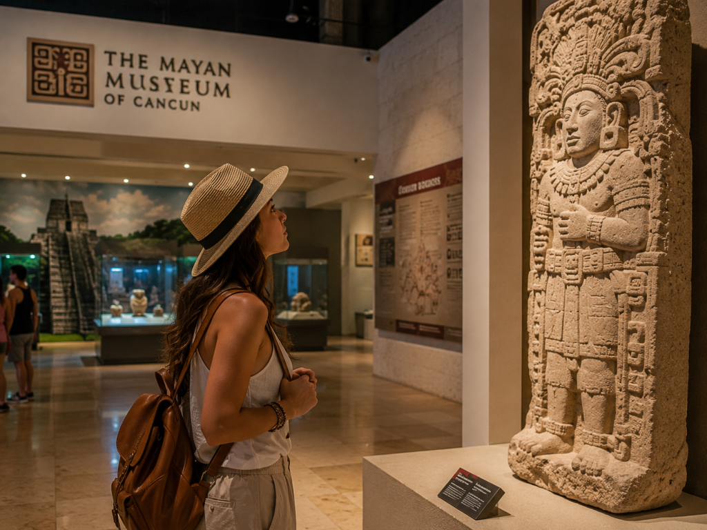 The Mayan Museum of Cancun protects one of the most important collections of pre-Hispanic art.
