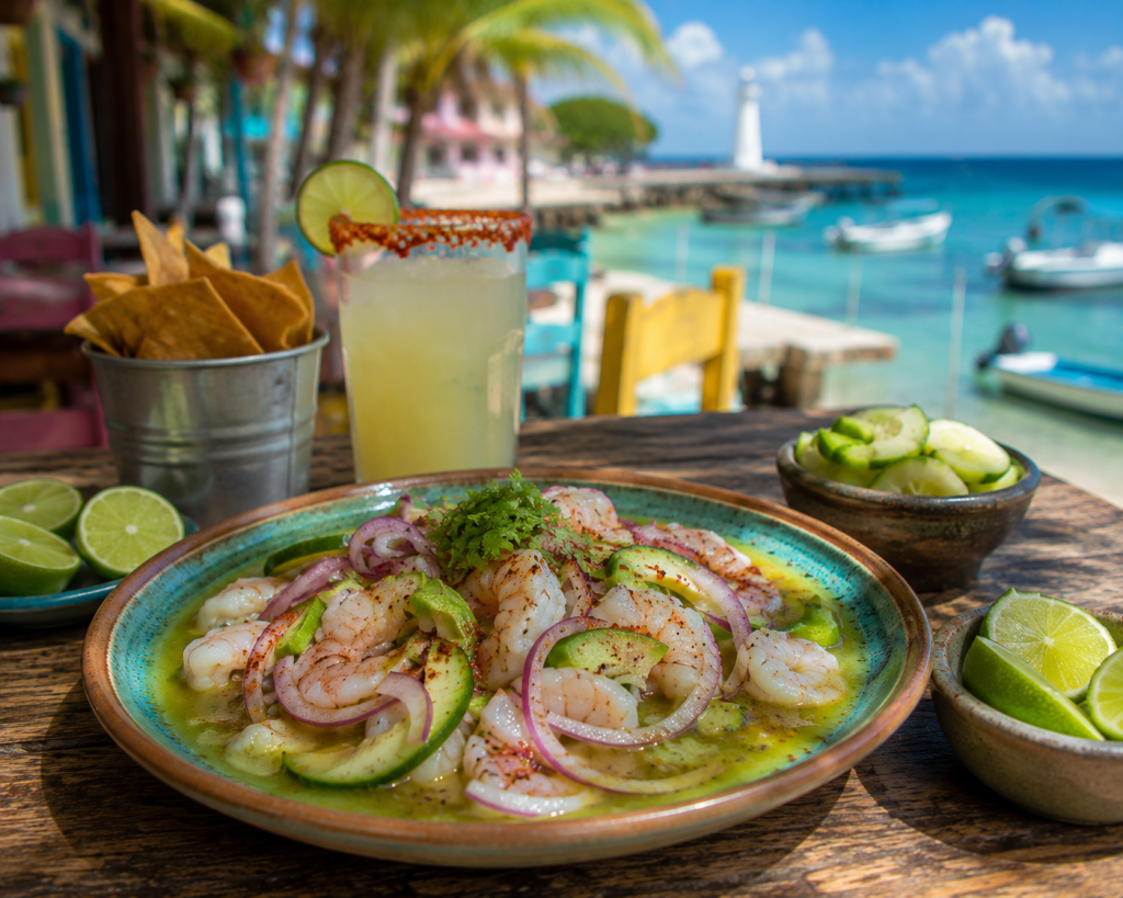 There are little corners that serve shrimp aguachile with a level of spice that makes you sweat.