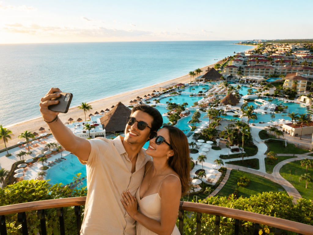 When searching online for moon palace cancun photos, most of the spectacular images you find showcase the breathtaking infinity pools in the Sunrise section.